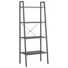 vidaXL Raft vertical cu 4 niveluri, negru, 56x35x140 cm