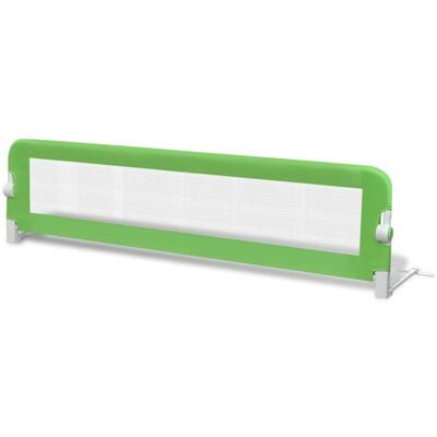 vidaXL Balustradă de protecție pat copii, 2 buc., verde, 150x42 cm