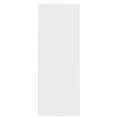 vidaXL Pantofar, alb, 80x21x57 cm, lemn compozit