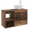 vidaXL Set de mobilier pentru baie 2 buc. Lemn vechi Lemn prelucrat