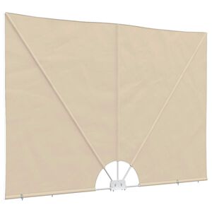 vidaXL Copertină laterală pliabilă de terasă, crem, 240x160 cm