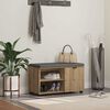 vidaXL Bancă pentru hol cu pernă Stejar Artizanal 80 x 38 x 46 cm