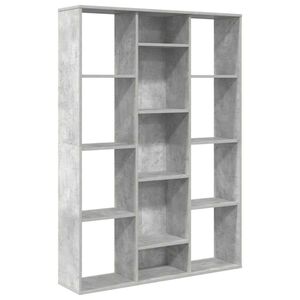 vidaXL Separator/Bibliotecă, gri beton, 100x24x140 cm, lemn prelucrat