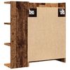 vidaXL Dulap baie cu oglindă lemn vechi 62,5x20,5x64 cm lemn prelucrat