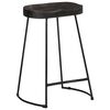 vidaXL Scaune de bar 2 buc Negru 45x40x62 cm lemn masiv de mango