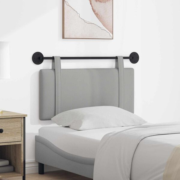 vidaXL Cap de pat suspendat Pe perete Gri nori 90 x 55 x 5 cm țesătură