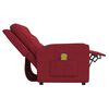 vidaXL Fotoliu de masaj rabatabil 2 locuri, roșu vin, material textil