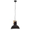 vidaXL Lampă suspendată industrială, 25 W negru 52 cm mango E27 rotund