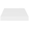 vidaXL Raft de perete suspendat, alb, 23x23,5x3,8 cm, MDF
