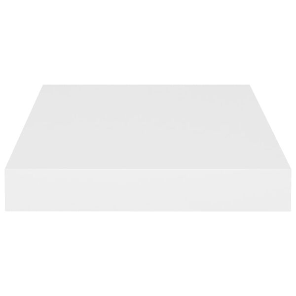 vidaXL Raft de perete suspendat, alb, 23x23,5x3,8 cm, MDF