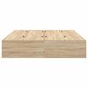 vidaXL Cadru de pat Stejar sonoma 150 x 200 cm Lemn compozit