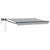 vidaXL Marchiză retractabilă manuală cu led-uri 2,5 x 2 m