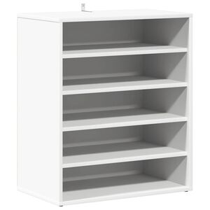 vidaXL Pantofar, alb, 60x35x70 cm, PAL