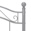 vidaXL Cadru de pat, gri, 90 x 200 cm, metal