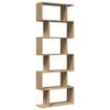 vidaXL Bibliotecă/separator 6 nivel stejar artizanal 70x24x193 cm lemn