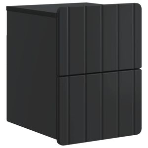 vidaXL Dulap de noapte suspendat Negru 33 x 34,5 x 43 cm