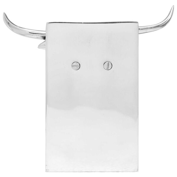 vidaXL Suporturi pentru cărți 2 pcs Argintiu 17 x 15 x 27 cm Aluminiu