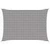 vidaXL P&acirc;nză de umbră Antracit și Alb 3,5 x 5 m HDPE