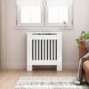 vidaXL Capac pentru radiator Alb lucios 78 x 19 x 81,5 cm