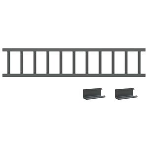 vidaXL Apărătoare de zăpadă pentru acoperiș Antracit 100 x 2,5 x 20 cm