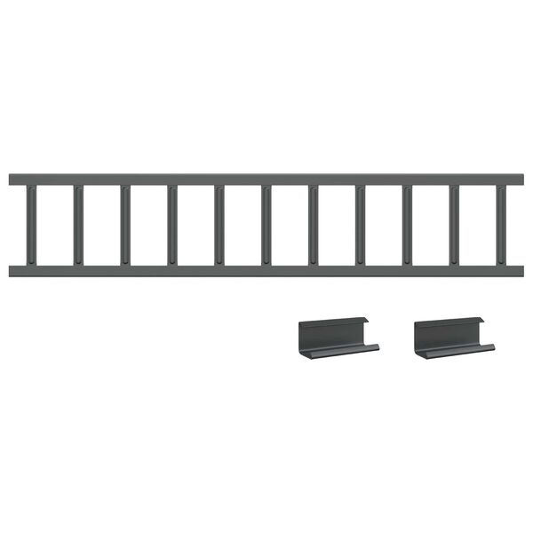 vidaXL Apărătoare de zăpadă pentru acoperiș Antracit 100 x 2,5 x 20 cm