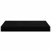 vidaXL Rafturi de perete suspendate 2 buc., negru, 40x23x3,8 cm, MDF
