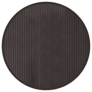 vidaXL Covor rotund, maro &icirc;nchis, 60 cm, bambus