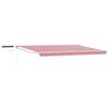 vidaXL Cort electric retractabil Roșu și Alb 5 x 3 m