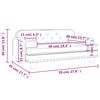 vidaXL Canapea pentru copii, gri deschis, 70x45x30 cm, catifea