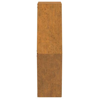 vidaXL Jardiniere de perete, 2 buc., ruginiu, 46x10x40 cm, oțel corten