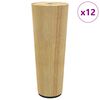 vidaXL Picioare de mobilă 12 buc. Maro &Oslash; 44 x 100 mm