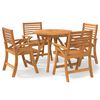 vidaXL Set mobilier de grădină, 5 piese, lemn masiv de acacia