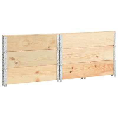 vidaXL Rame pentru paleți, 3 buc., 100 x 100 cm, lemn masiv de pin