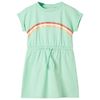 Rochie pentru copii cu șnur, verde aprins, 116