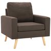 vidaXL Fotoliu, maro, material textil