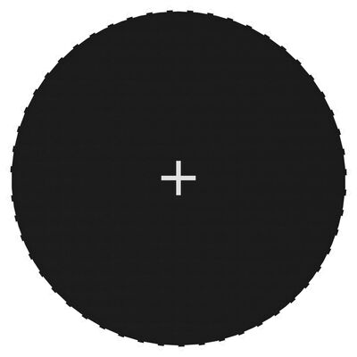 vidaXL Podea din pânză pentru trambulină rotundă de 3,05 m, negru