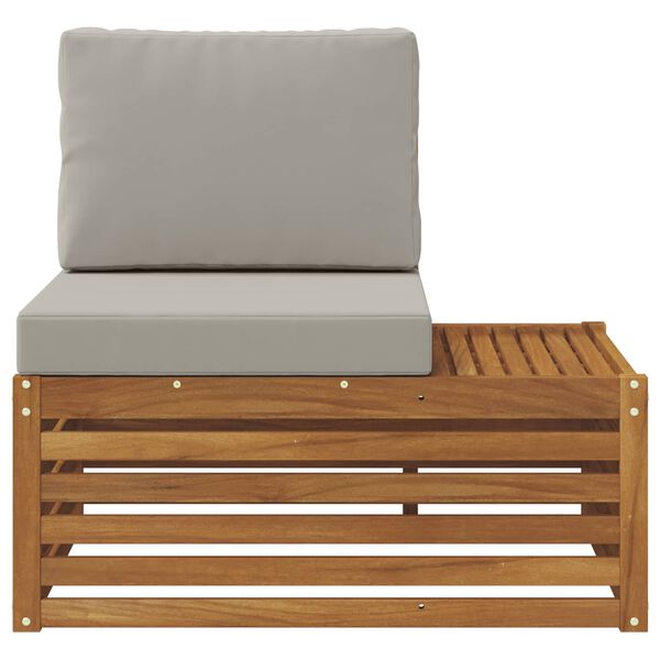 vidaXL Canapea de exterior cu braț final natural 91 x 63 x 73 cm