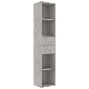 vidaXL Bibliotecă, gri beton, 36x30x171 cm, lemn prelucrat