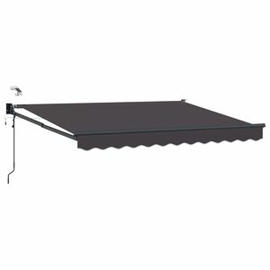 vidaXL Cort electric retractabil Antracit 2,5 x 2 m