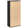 vidaXL Bibliotecă Stejar Negru 50 x 25 x 102 cm