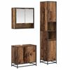 vidaXL Set de mobilier pentru baie 3 pcs Lemn Vechi Lemn compozit