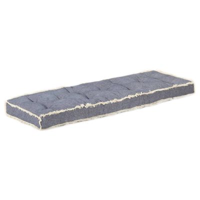 vidaXL Pernă canapea din paleți, albastru, 120 x 40 x 7 cm