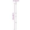 vidaXL Stâlpi de Gard Manual 13 pcs Verde Ø32mm 210 cm Oțel galvanizat