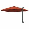 vidaXL Parasol de Grădină Manual Terracota 248 x 248 x 148 cm
