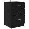 vidaXL Dulap de noapte Stejar Negru 40 x 40 x 63 cm Lemn compozit