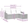vidaXL Set de canapea cu pernă cu depozitare 4 pcs Gri poliratan