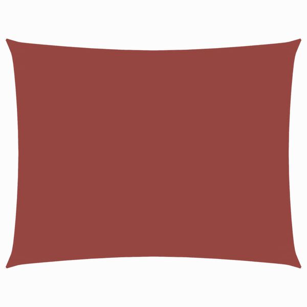 vidaXL Parasolar, cărămiziu, 3,5x4,5 m, țesătură oxford dreptunghiular