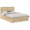 vidaXL Cadru de pat Stejar Sonoma 150 x 200 cm Lemn prelucrat