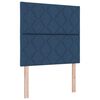 vidaXL Cadru de pat cu headboard albastru 120 x 190 cm țesătură