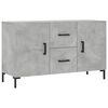 vidaXL Dulap, gri beton, 100x36x60 cm, lemn compozit